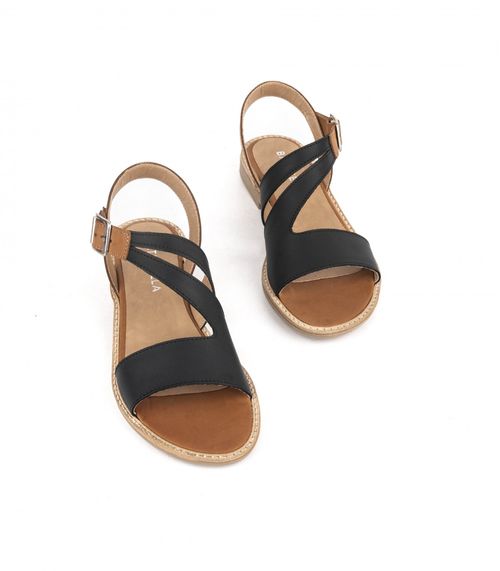 Sandalias bajas de cuero