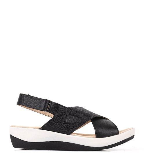 Sandalias de cuero reptil