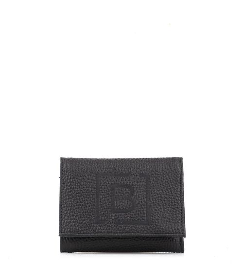 Billetera clásica de cuero negro