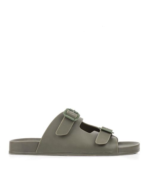 Sandalias birks de goma en verde