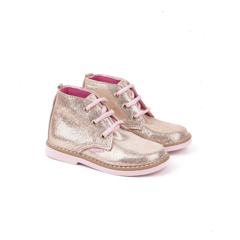 Botitas cortas de cuero fantasia en rosa Botas de nenas Batistella .ar Batistella Tienda Online Primavera Verano 2024