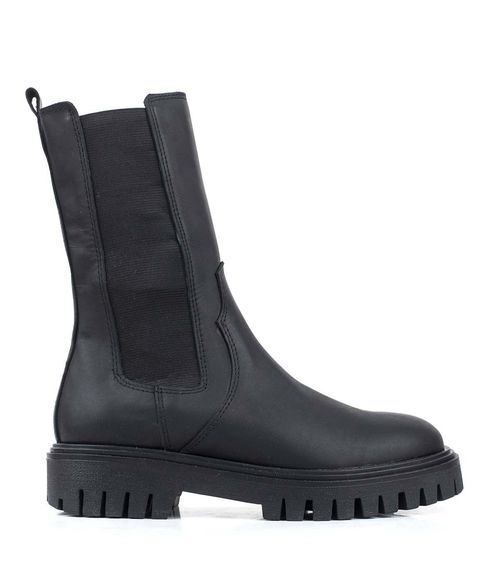 Botas cortas combat de cuero negro