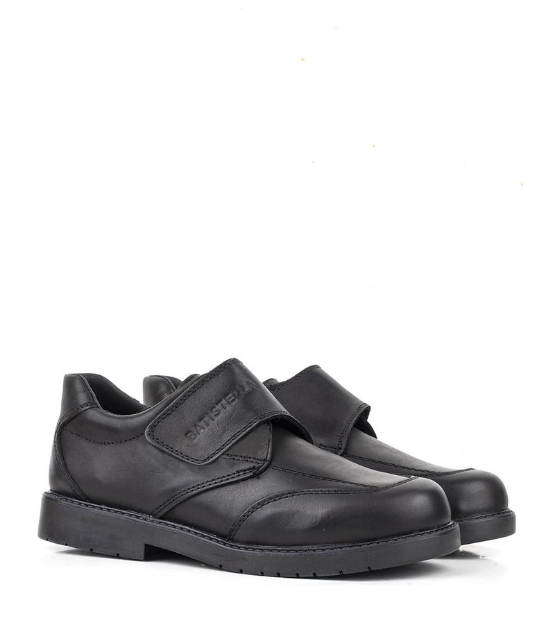 Zapatos-colegiales-con-velcro-de-cuero-negro