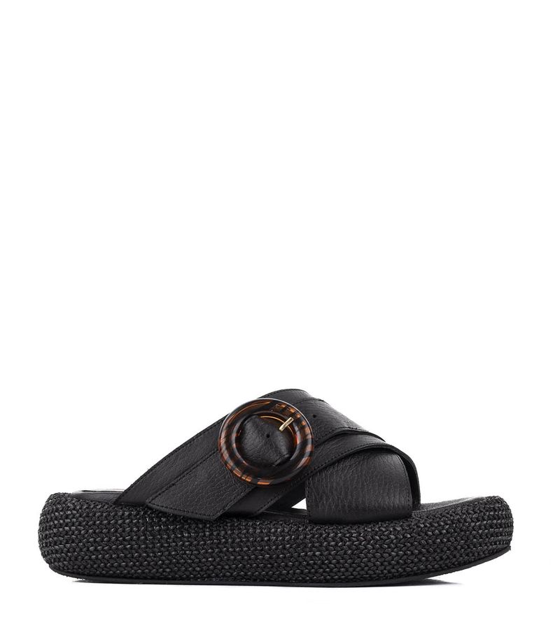 Sandalias-con-rafia-de-cuero-negro