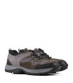 Zapatillas-estilo-trekking-de-cuero-en-gris