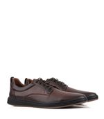 Zapatos-sport-acordonados-de-cuero-en-chocolate-combinados