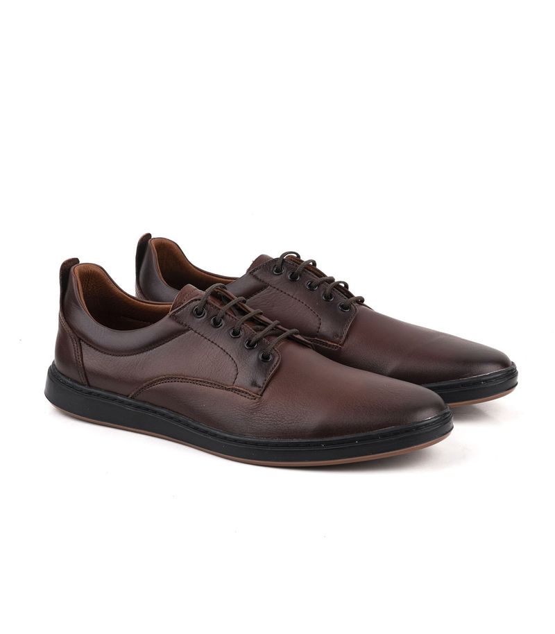 Zapatos-sport-acordonados-de-cuero-en-chocolate-combinados