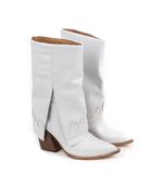 Botas-cortas-efecto-cortina-con-tramas-de-cuero-natural