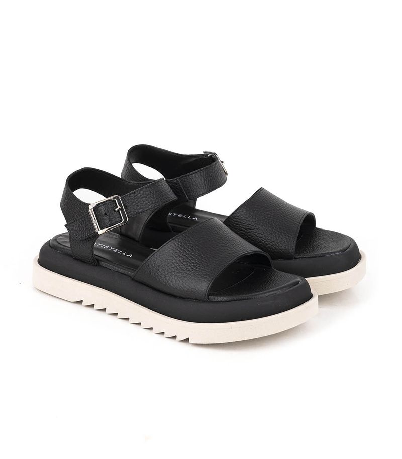 Sandalias-bajas-clasicas-de-cuero-negro