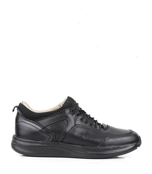 Zapatillas urbanas clásicas de cuero negro