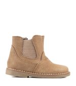 Botas-cortas-con-recortes-de-cuero-en-beige