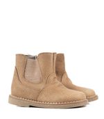 Botas-cortas-con-recortes-de-cuero-en-beige