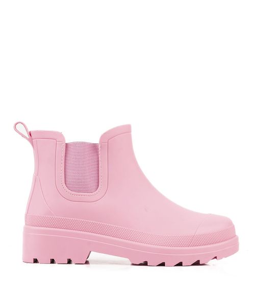 Botas cortas de lluvia en rosa