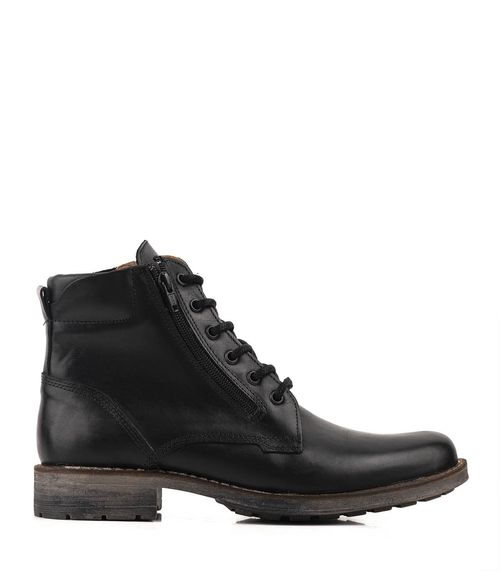 Borcegos de cuero en negro