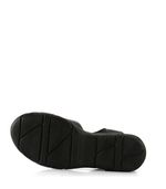 Sandalias-confort-de-cuero-con-velcro-en-negro