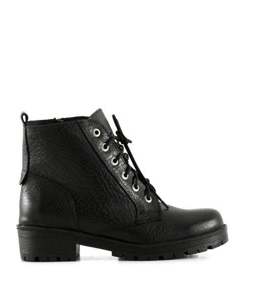 Borcegos clásicos de cuero negro