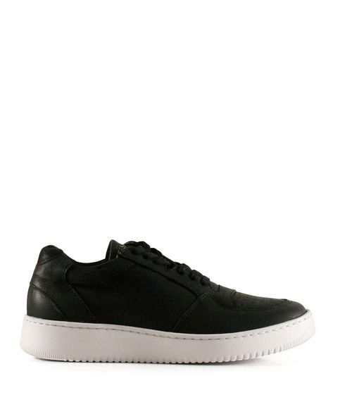 Zapatillas urbanas de cuero negro