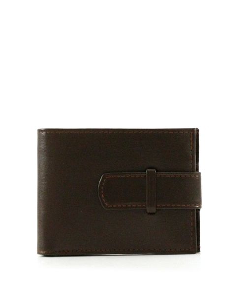 Billetera de cuero marrón