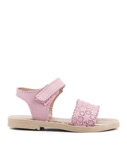 Sandalias de cuero en rosa