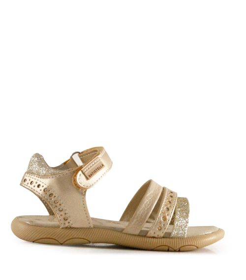 Sandalias de símil en oro