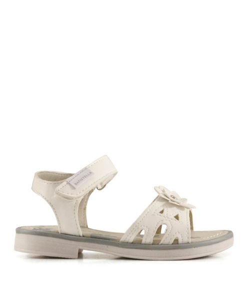 Sandalias de símil en blanco