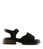 Sandalias-bajas-tramadas-de-cuero-en-negro