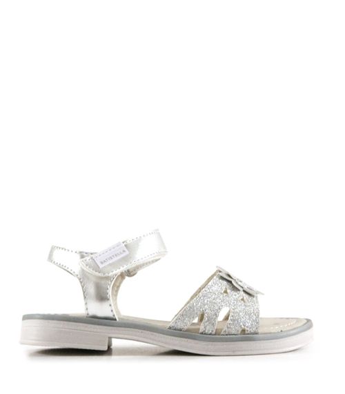 Sandalias de glitter en plata