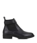 Botas-cortas-con-lazo-de-cuero-negro