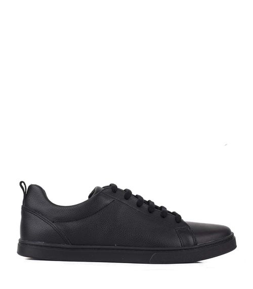 Zapatillas urbanas clásicas de cuero negro