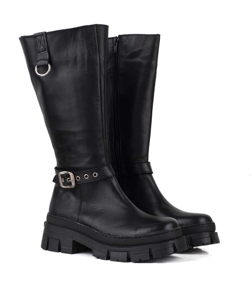 Bota-alta-estilo-combat-de-cuero-negro