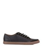 Zapatillas-urbanas-combinadas-de-cuero-negro