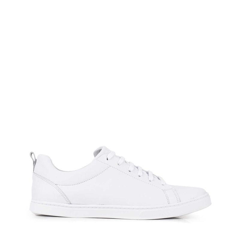 Zapatillas urbanas clásicas de cuero en blanco| Hombres