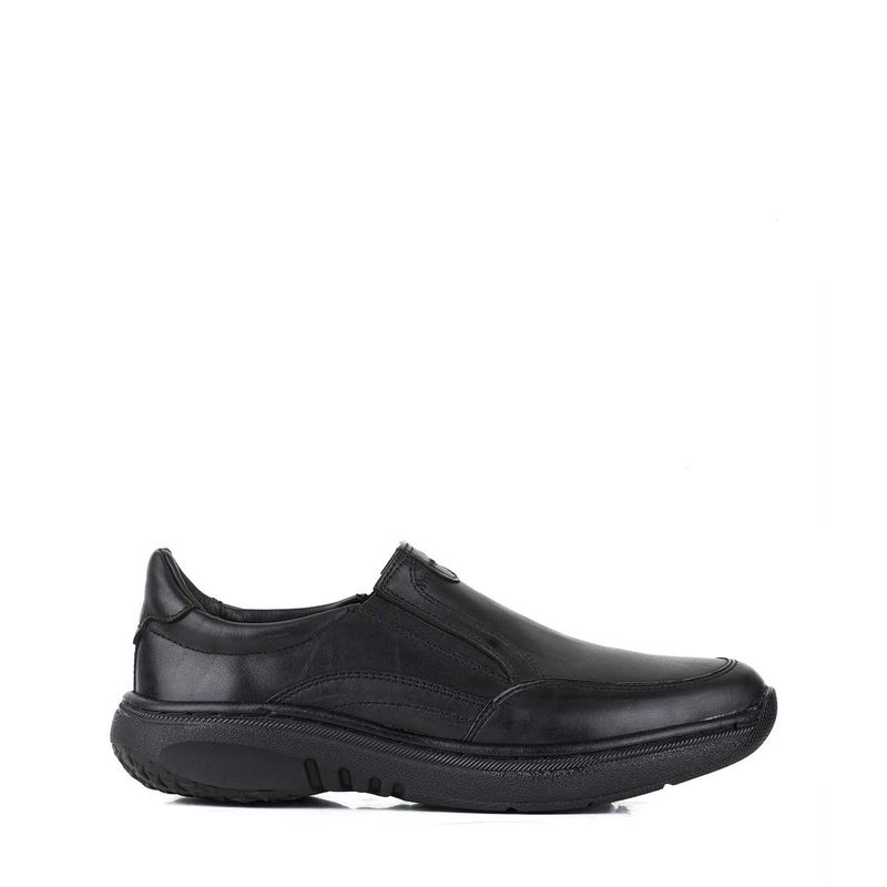 Náuticos de cuero reforzados en negro| Zapatos de hombre