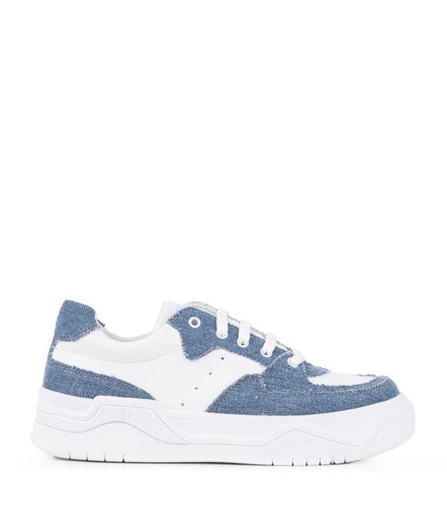 Zapatillas urbanas combinadas en denim