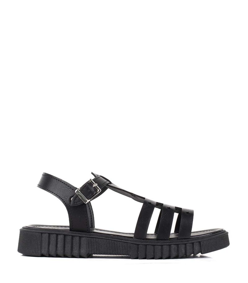 Sandalias-estilo-romanas-de-simil-en-negro