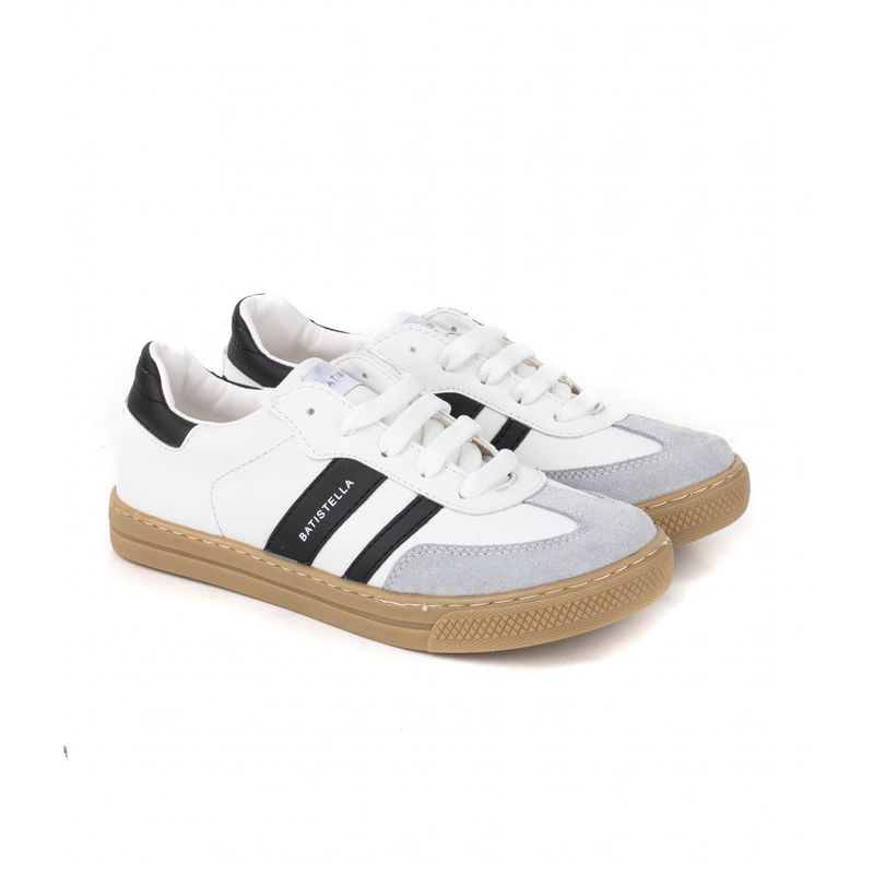 Zapatillas urbanas unisex de simil en blanco