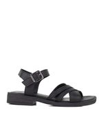 Sandalias-de-cintas-cruzadas-en-cuero-negro