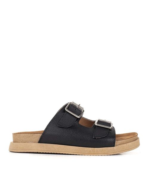 Birks de cuero en negro