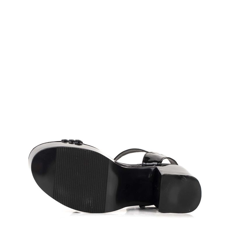 Sandalias ZARA Con Tiras Acentuadas De Cuero Mujer Negras, Detalles De  Tachuelas Y Tacón Bajo