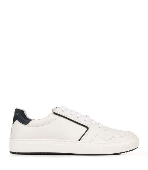 Zapatillas urbanas simil cuero blanco