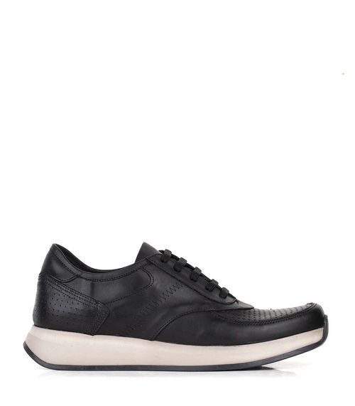 Zapatillas urbanas de cuero negro