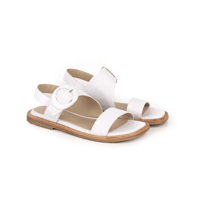 Sandalias Blancas Elegantes Sandalias ZARA With Leather Straps