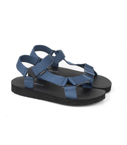 Sandalias de hombre en tela azul