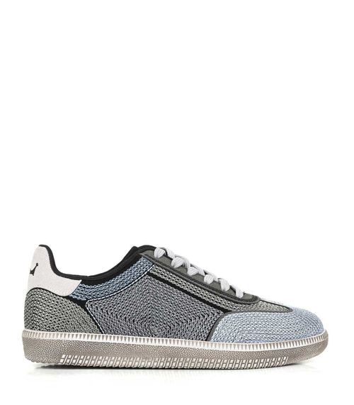 Zapatillas urbanas de tela negra combinada