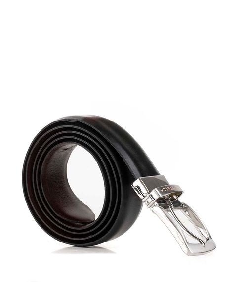 Cinturón de cuero con hebilla reversible