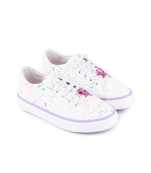 Zapatillas simil con diseño paint splash