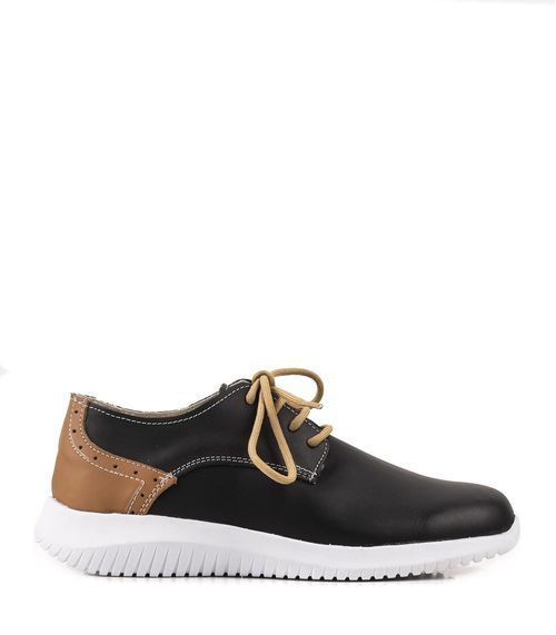 Zapatos combinados de cuero