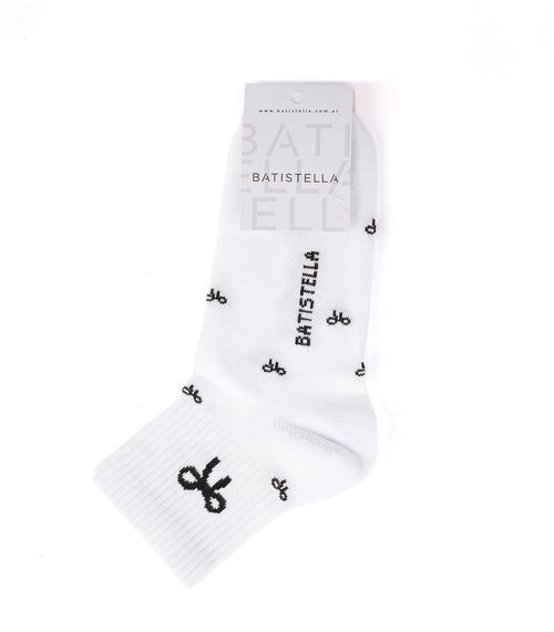 Medias estampadas con logo Batistella